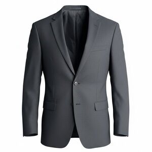 Z Zegna Drop 7 Blazer Sports Jacket 2 Button Wool Mens Size 50L Navy Micro Check